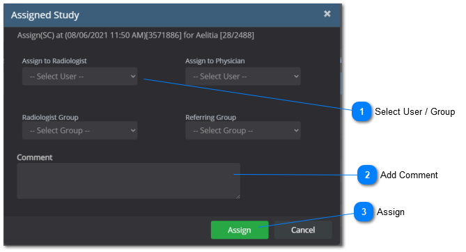 4.4.0. Assign Study