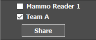 3. Select online users & click "Share" to start live screen sharing